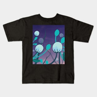 Midnight flowers Kids T-Shirt